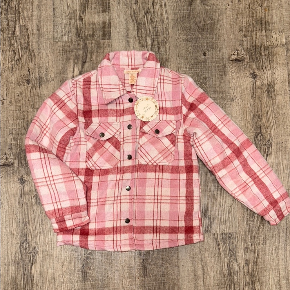 Girls sweet stories Pink Jean Jacket with Classic Style